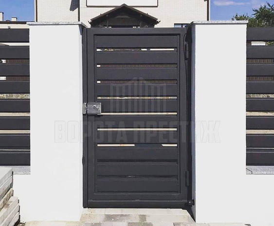 Алюминиевая калитка в стиле забора КЛ-119 - фото 2
