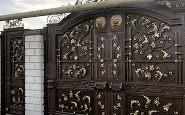 распашные ворота с автоматическим блоком управления